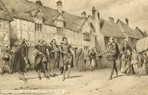 Shakespeares terugkeer naar Stratford Upon Avon door English School